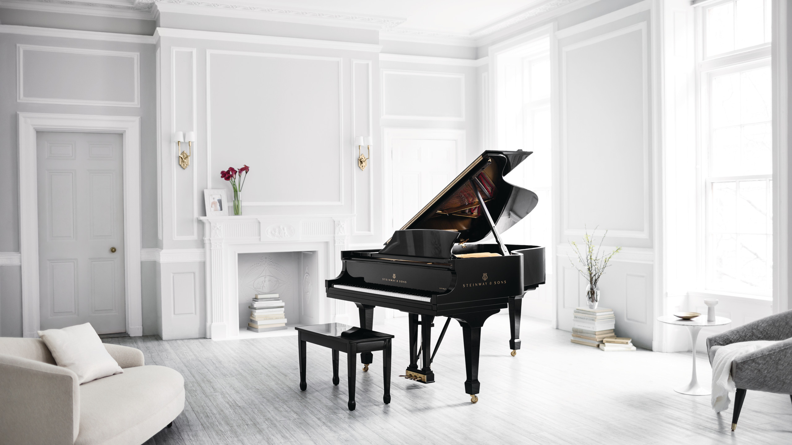 Piano in living room